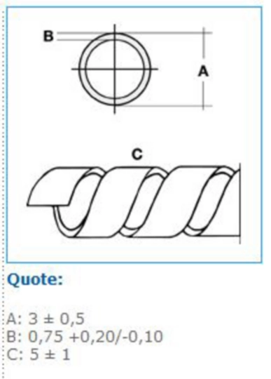 B00981 - Avvolgente universale diam. interno 1,5mm - esterno 3mm HF bianco SPIRALITE PA1