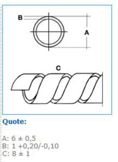 B00982 - Avvolgente universale diam. interno 4mm - esterno 6mm HF bianco SPIRALITE PA2