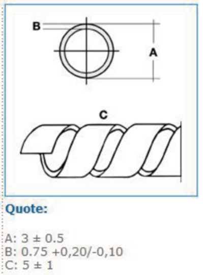 B00961 - Avvolgente universale diam. interno 1,5mm - esterno 3mm trasparente SPIRALITE P1