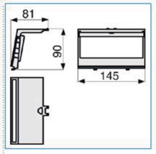 B04285 - Telaio autoportante 6 moduli Pepita per linea NEST nero ardesia TELAIO 6 AP NEST