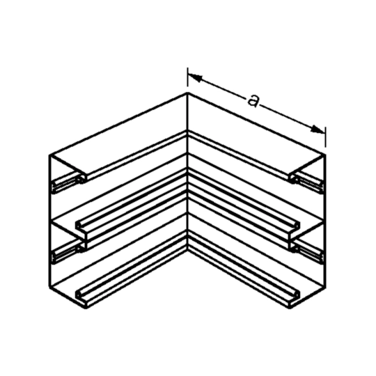 BR652104D9011 - Inneneck aus Grundprofil zu BR 68x210mm Oberteil 2x80mm in graphitschwarz