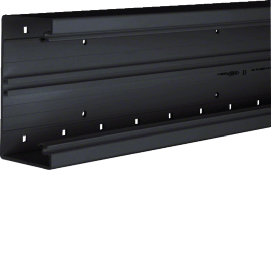 BR7013017021 - Brüstungskanal-Unterteil C-Profil Geräteeinbau BR 70x130mm aus PVC in anthrazit