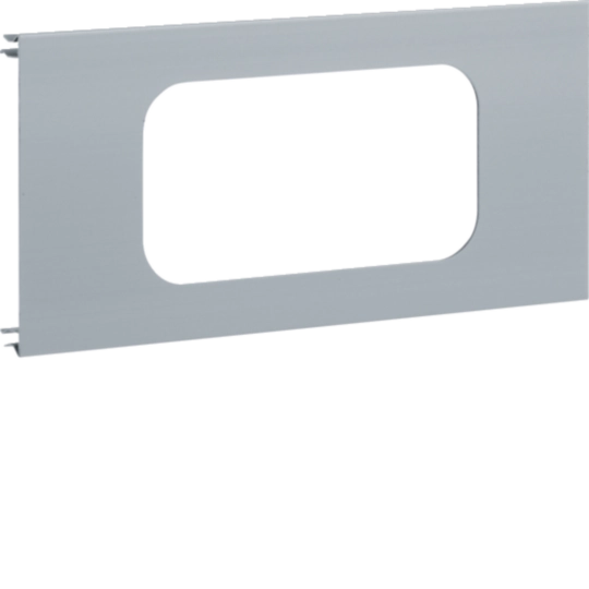 Blende 2-fach R18 für UP-Einsatz mit Rahmen Aluminium zu BRA OT 120mm eloxiert