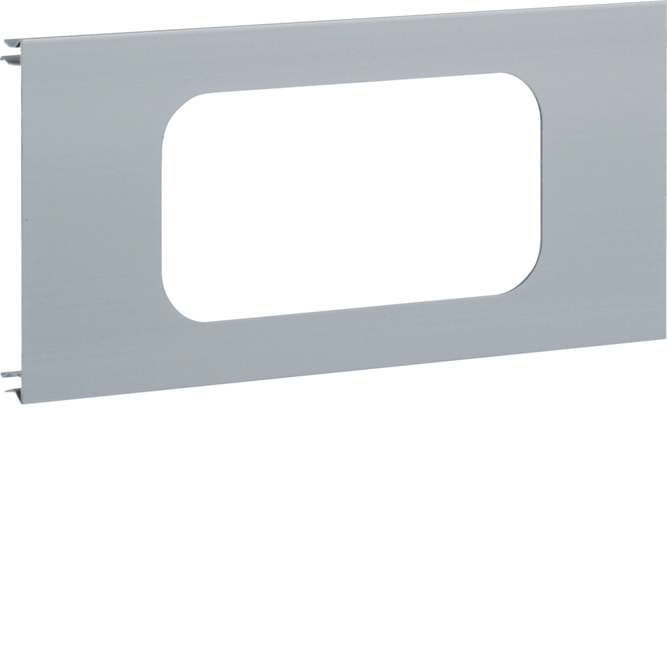 Blende 2-fach R18 für UP-Einsatz mit Rahmen Aluminium zu BRA OT 120mm eloxiert