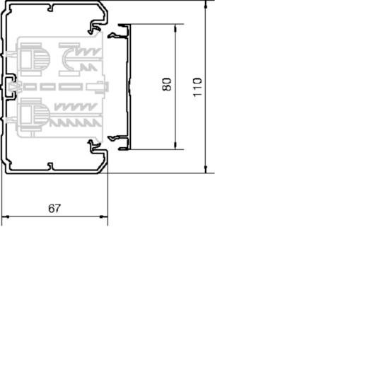 BRN7011019010 - BRN, bodemprofiel 70x110 mm, pvc, helderwit