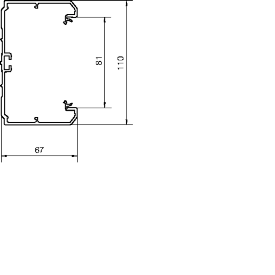 BRN7011019010 - BRN, bodemprofiel 70x110 mm, pvc, helderwit