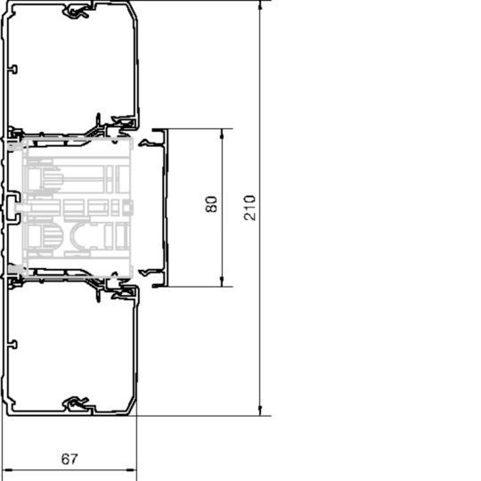 BRN7021019010 - BRN, bodemprofiel 70x210 mm, pvc, helderwit
