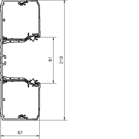 BRN7021019010 - BRN, bodemprofiel 70x210 mm, pvc, helderwit