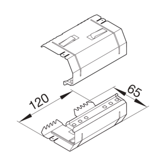 BRS651709B - Verbinder tehalit BRS 65170B verzinkt