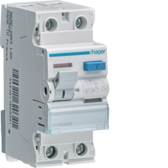 CCC217J - RCCB 2P 16A 10mA AC Class