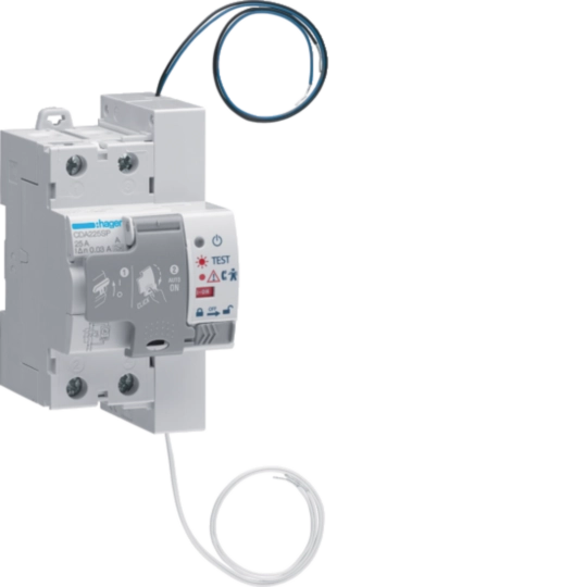 CDA225SP - Int. Diff. Puro Con Riarmo Automatico (Srd) 2 Poli 25 A 30 mA Tipo A 3 M. Din