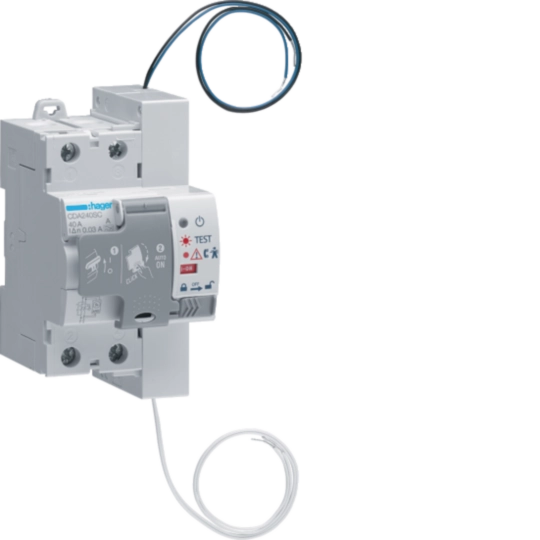 CDA240SC - Int. Diff. Puro Con Riarmo Automatico (Srd) 2 Poli 40 A 30 mA Tipo A 3 M. Din