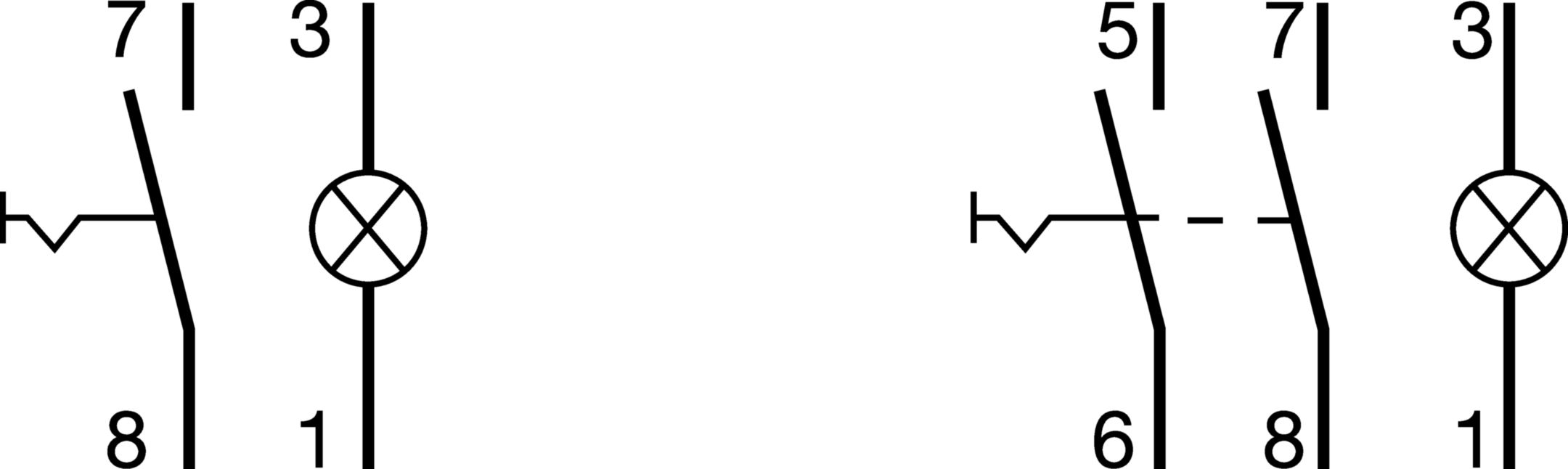 1 PULSANTE LUMINOSO VERDE A RITENUTA 1NA 1M