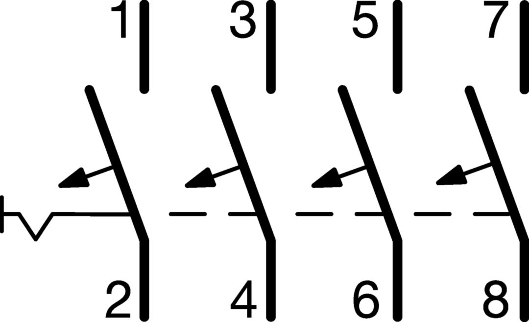 Kismegszakító 4P 13A D-jelleg 400V AC 10kA/60898 30kA/60947 NDN Hager
