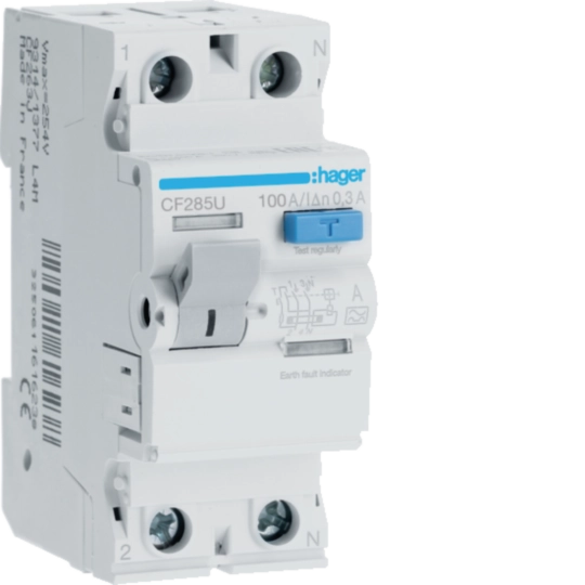 CF285U - RCCB 2P 100A 300mA A