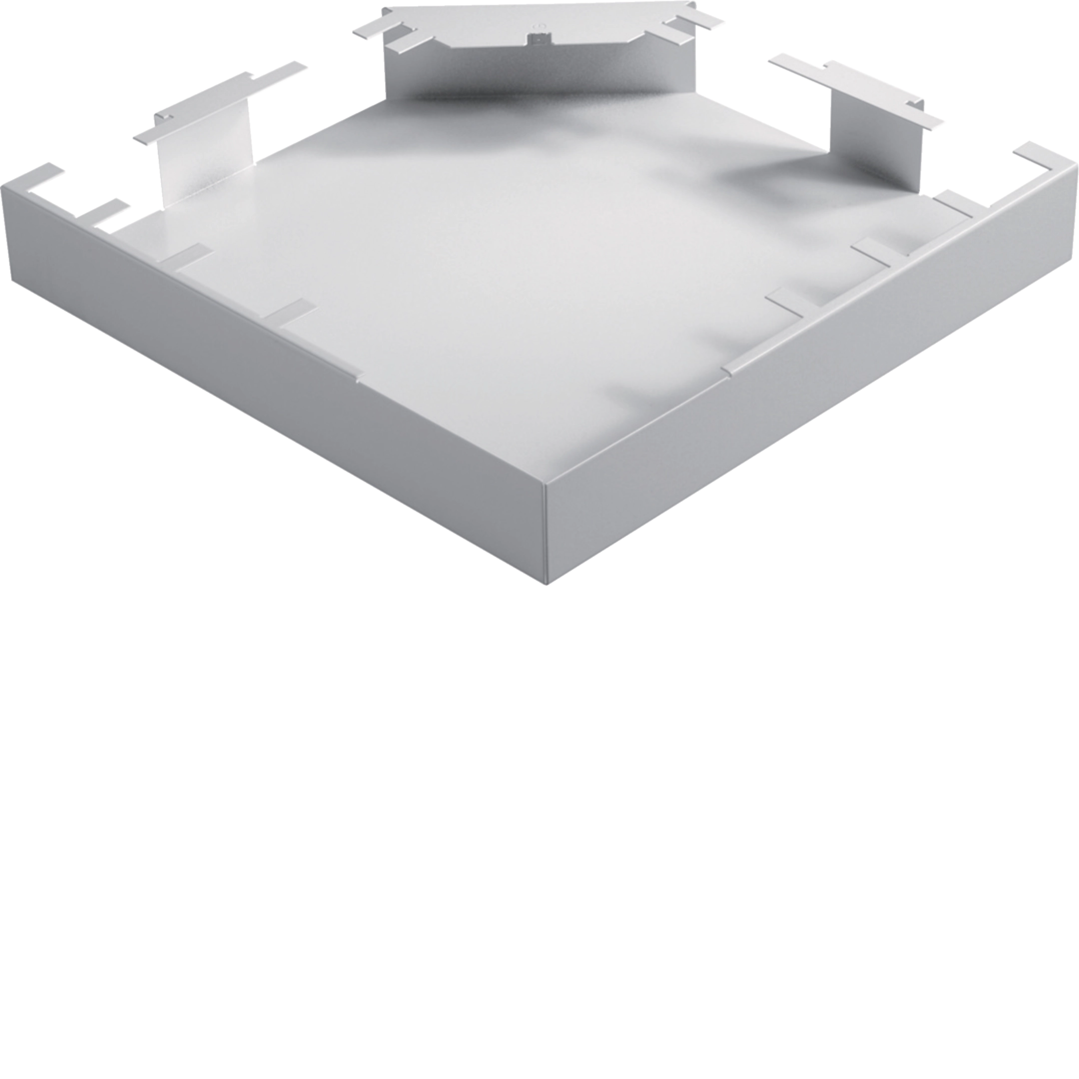 DABA5008059010 - DABA, vlakke hoek plaatstaal voor plafondkanaal 50x80 mm, helderwit