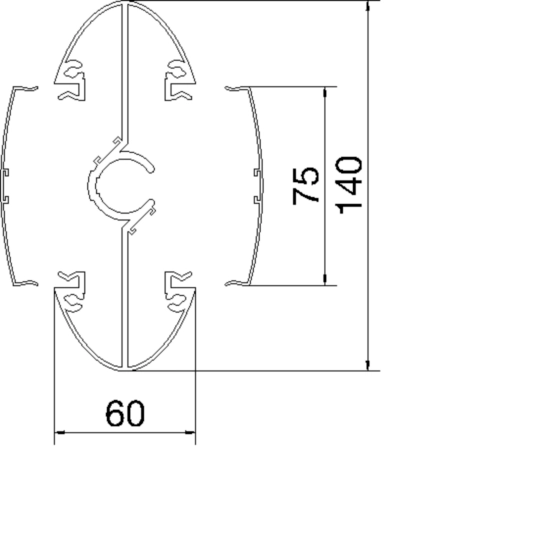 DEF2000D - Design-Säule mit Schlauch vorbestückt Aluminium zu DEF L=2,0m schwarz eloxiert