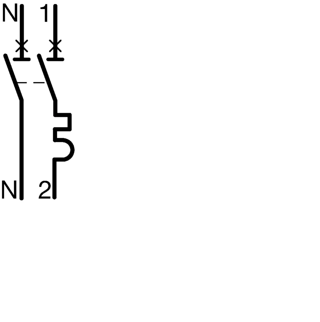 Disjoncteur 16A à vis - Ph+N courbe C 3kA 230V - HAGER - MFN716
