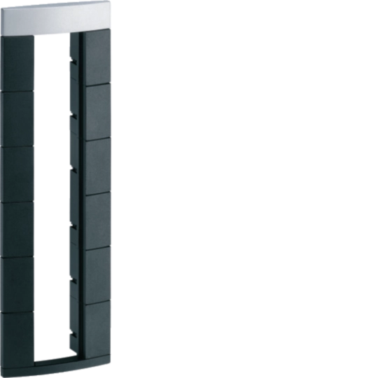 DMF0012A009 - Boitier vide 12 modules de 22,5mm pour colonne(tte) Design noir