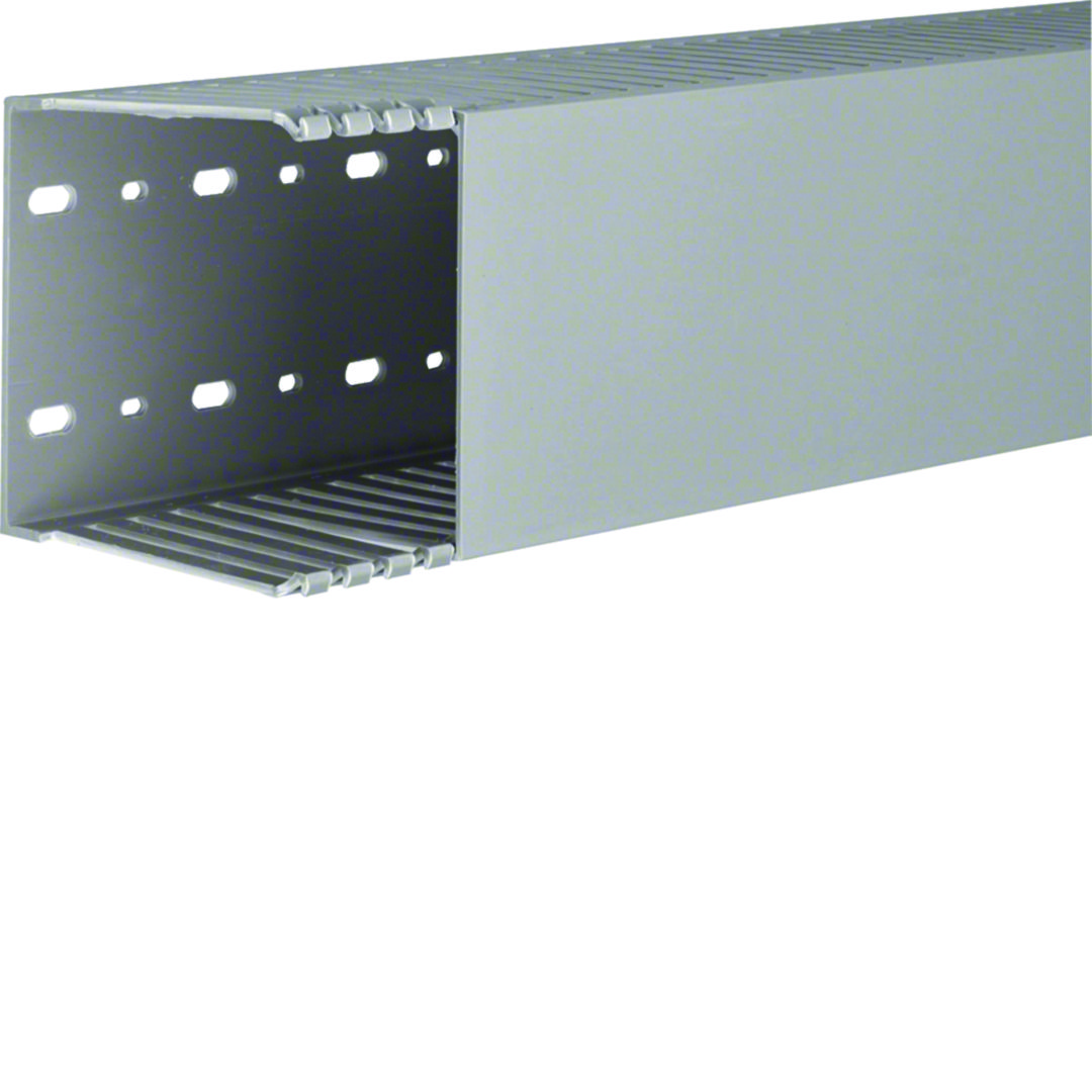 Perforált huzalozócsatorna 100mm 100mm x 2000mm gránitszürke alap-perforált 7.5mm DNG Hager