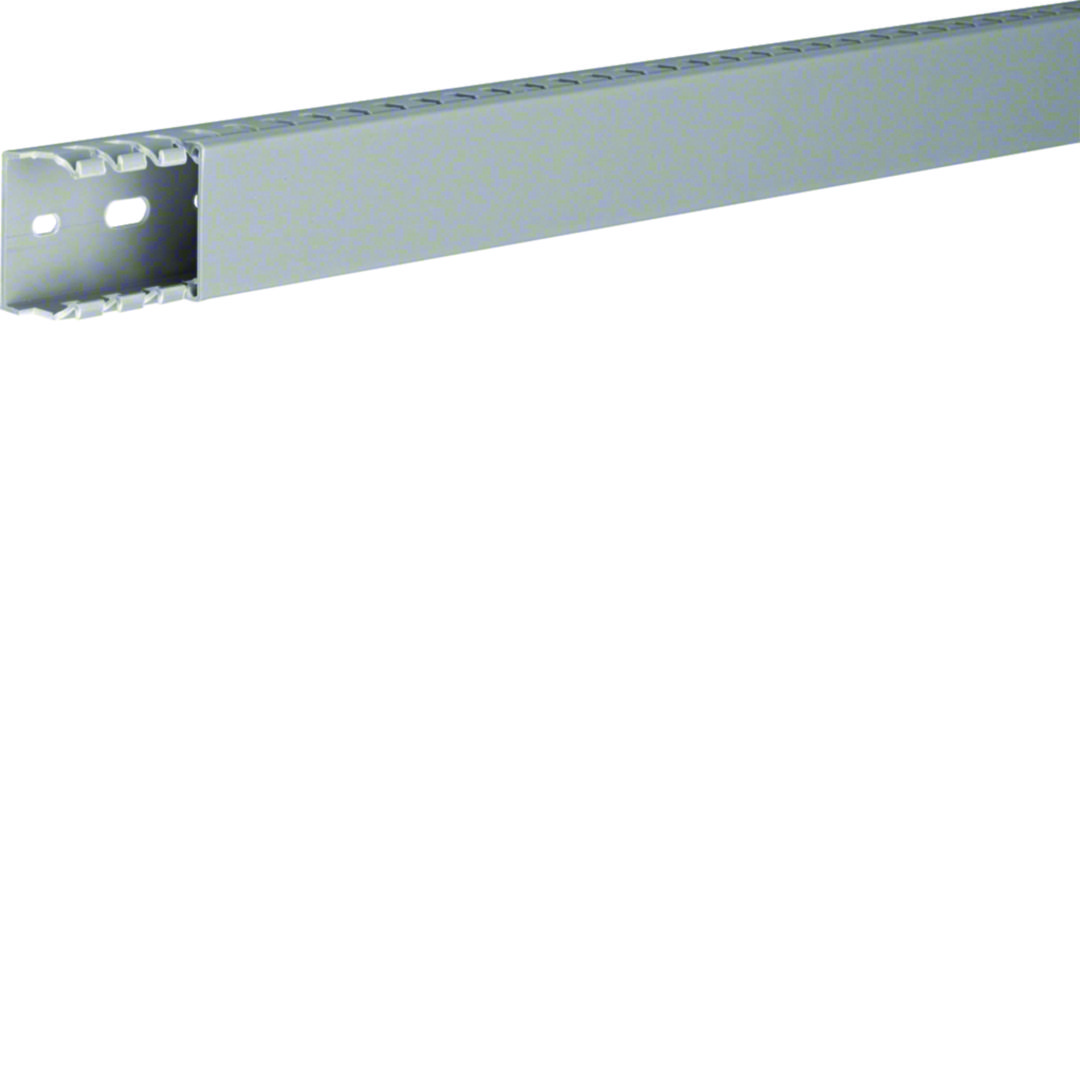 Perforált huzalozócsatorna 25mm 37mm x 2000mm gránitszürke alap-perforált 7.5mm DNG Hager