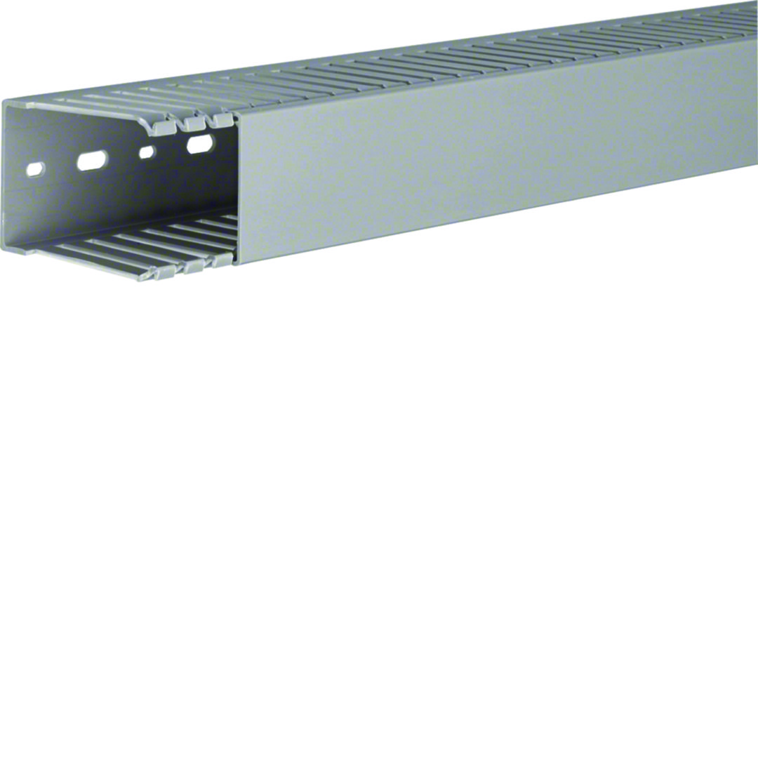 Perforált huzalozócsatorna 75mm 50mm x 2000mm gránitszürke alap-perforált 7.5mm DNG Hager
