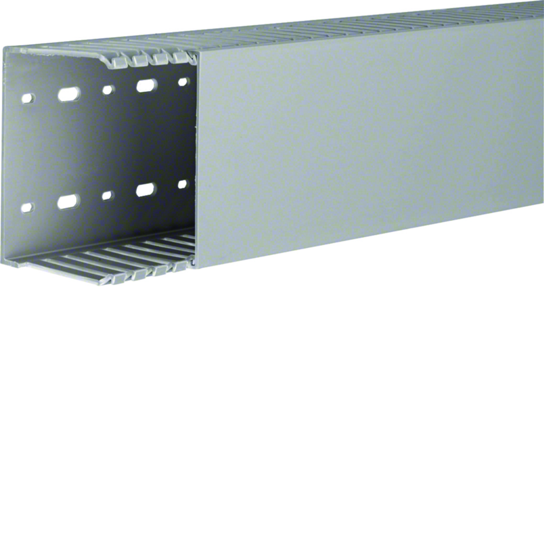 Perforált huzalozócsatorna 75mm 100mm x 2000mm gránitszürke alap-perforált 7.5mm DNG Hager