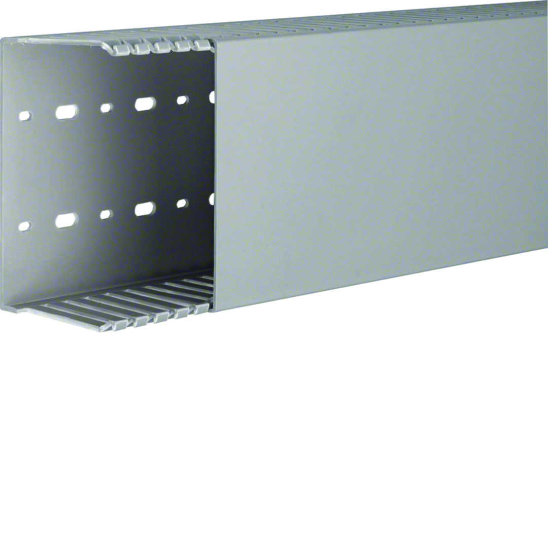 Perforált huzalozócsatorna 75mm 125mm x 2000mm gránitszürke alap-perforált 7.5mm DNG Hager