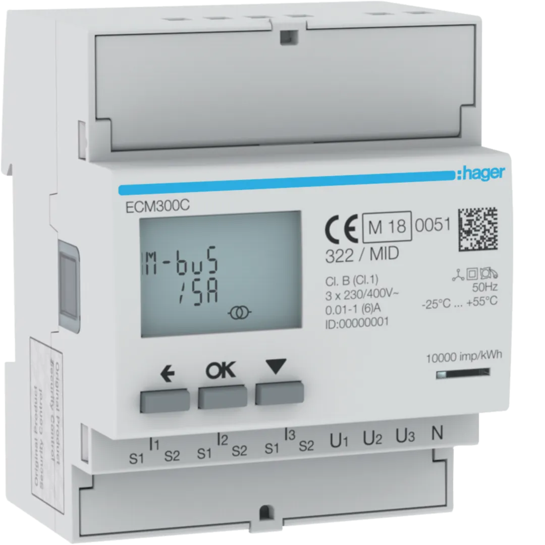 ECM300C - Energimätare CT 3000/5A med MBUS kommunikation