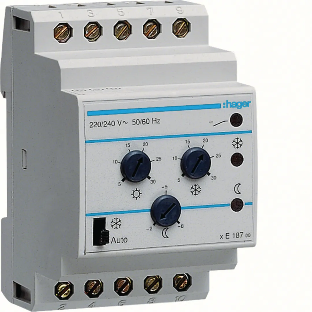 EK187 - Thermostat modulaire 3 consignes chauffage eau chaude 230V