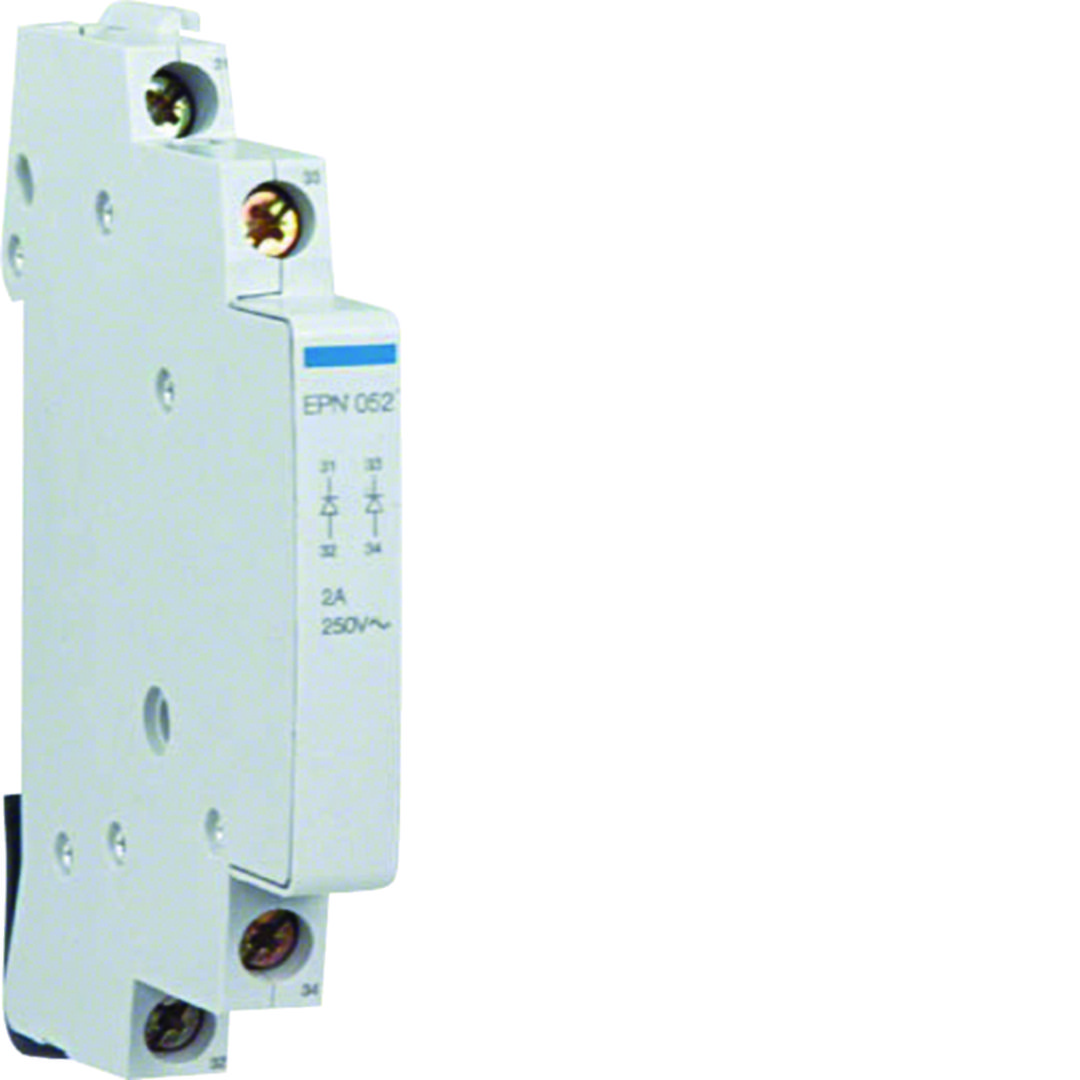 Segédérintkező központi vezérlésű impulzusreléhez 1A 230V 0.5modul EPN Hager