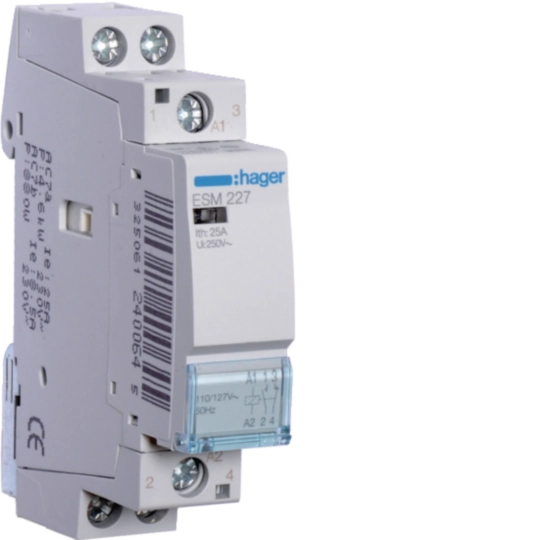 ESM227 - Stycznik 110/127VAC 1NO+1NC 25A AC-7a/b