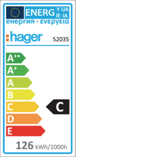52035 - Projecteur halogène à économie énergie 120W avec détecteur infrarouge 140° noir