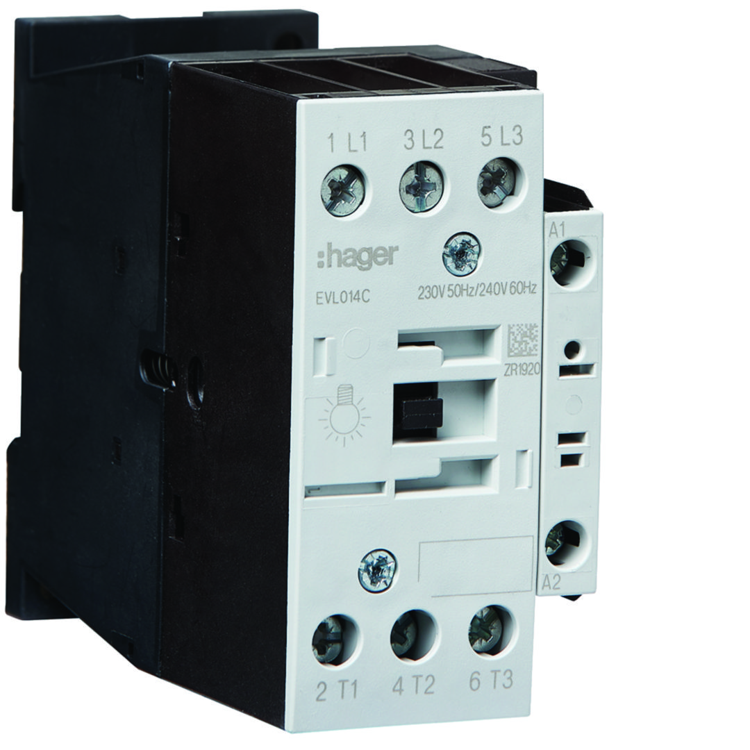 Kontaktor (mágneskapcsoló) fényforráshoz 3Z 230V50Hz 27A/AC-1/400V EVL Hager