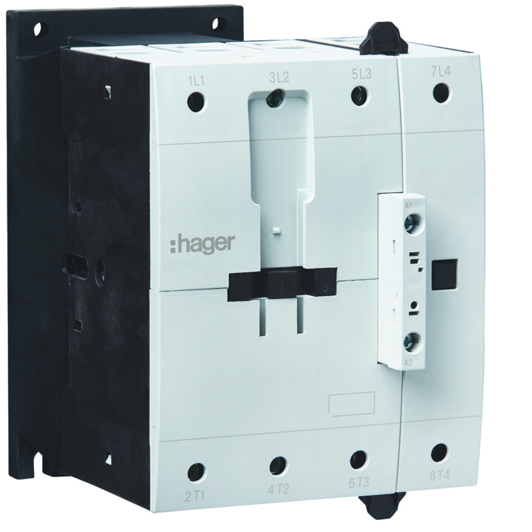 Kontaktor (mágneskapcsoló) 45kW/400VAC-3 4Z 24-27VDC csavaros 160A/AC-1/400V EVN Hager