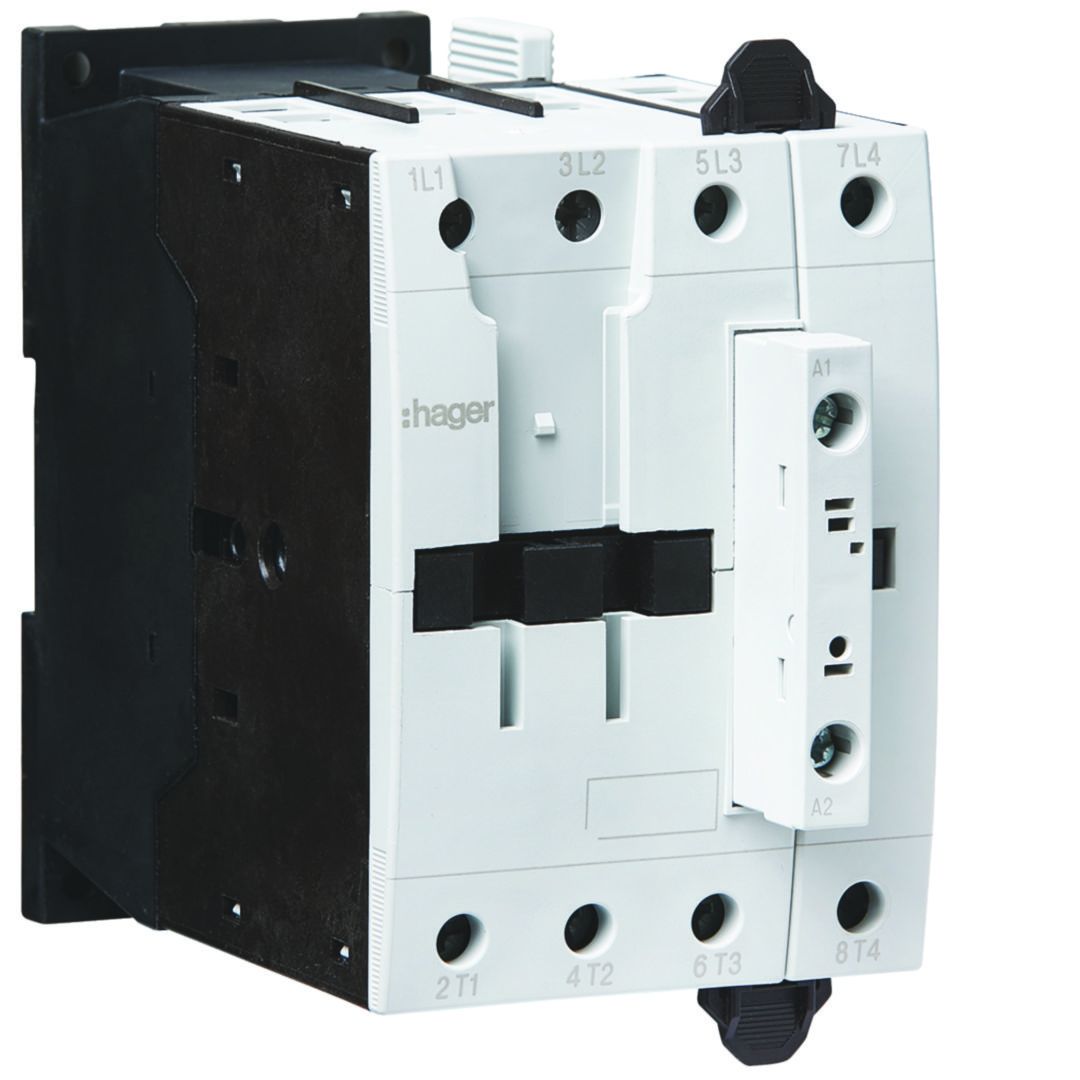 Kontaktor (mágneskapcsoló) 18.5kW/400VAC-3 4Z 24V50Hz csavaros 63A/AC-1/400V EVN Hager