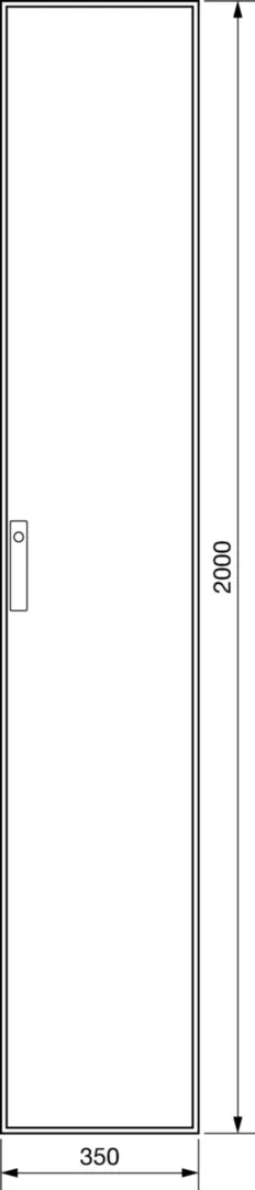 FG21WE - Koppelbare staande verdeler IP41, univers, 2000 x 350 x 400 mm, RAL7035
