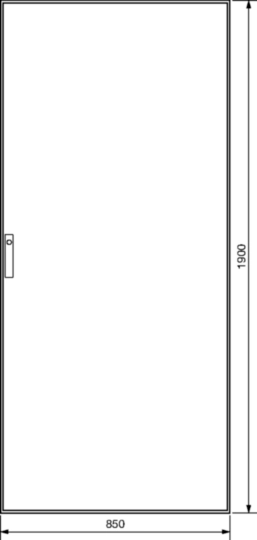 FG23SD - Anreihstandschrank, Standschrank, univers, IP54, Schutzkl. II, 1900x860x400 mm