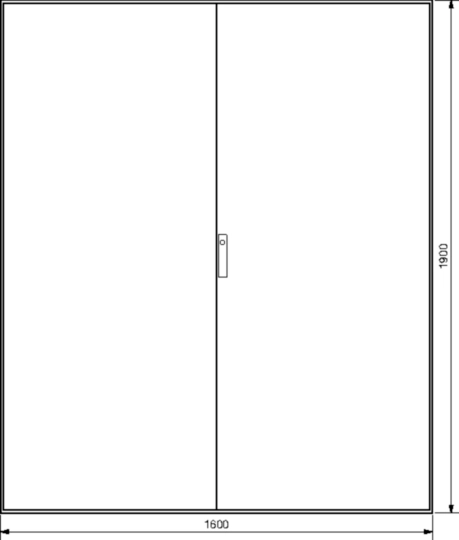 FG26WD - Anreihstandschrank, Standschrank, univers, IP54, Schutzklasse I, 1900x1600x400mm