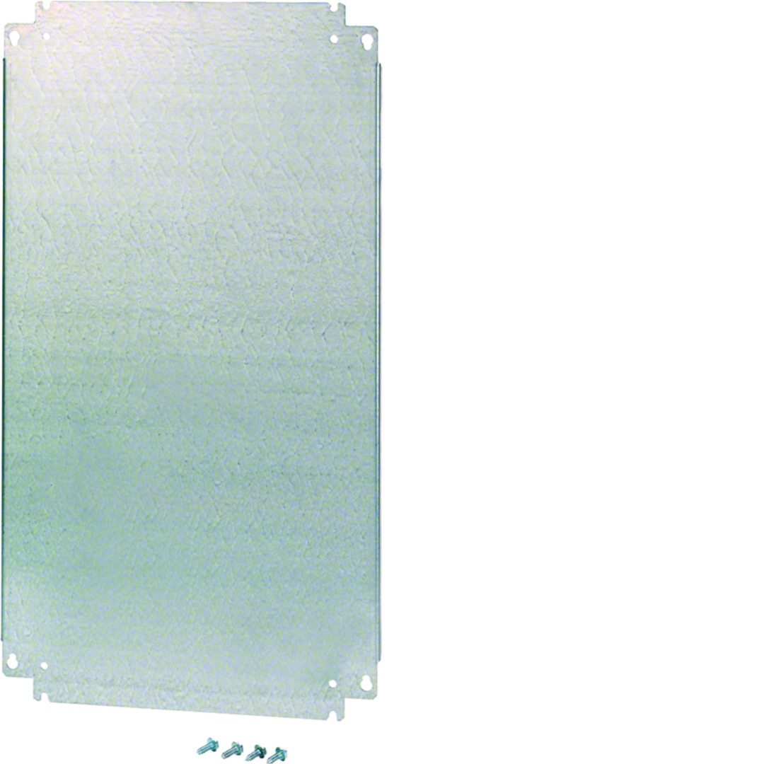 Szerelőlap acél 480mm x 243mm galvanizált Orion Plus Hager