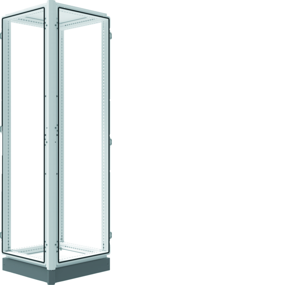 Sarokcella lakkozott acél kivágott 4000A 800mmx 2100mmx 800mm IP55 Quadro+ Hager