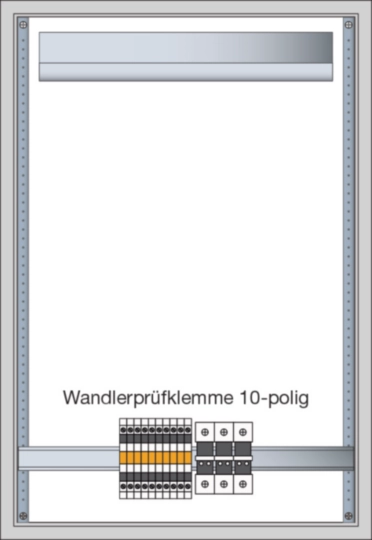 FP52Z1N - Wandlermessschr,Univ.N,800x550x205mm, Prüfkl 10-pol u LU503, ohne Wechselplatte