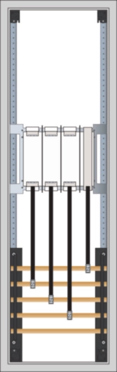 FP61H1N - Hausanschlussschrank, Univers N,950x300x205 mm,NAR NH2 SUT,AAR Sas-System 5pol