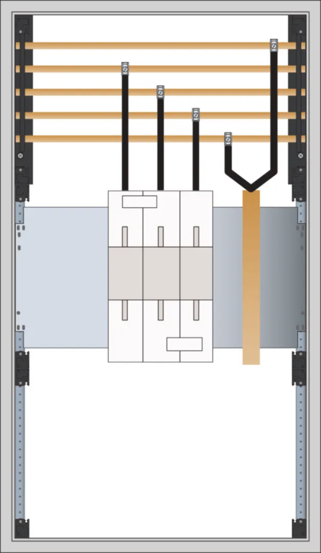 FP62H1N - Hausanschlussschrank, universZ, IP43, SKII, 950 x 550 x 205 mm