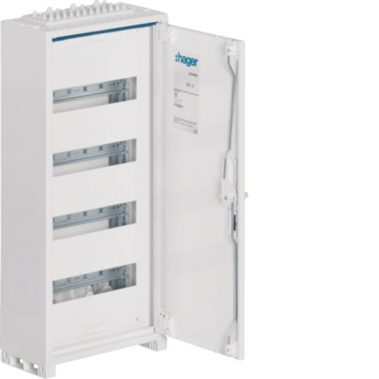 FWB41A - Feldvert. AP, univers, IP44, SKII, 48PLE, 1x4 Reihen, 650x300x161mm, ohne Klemme