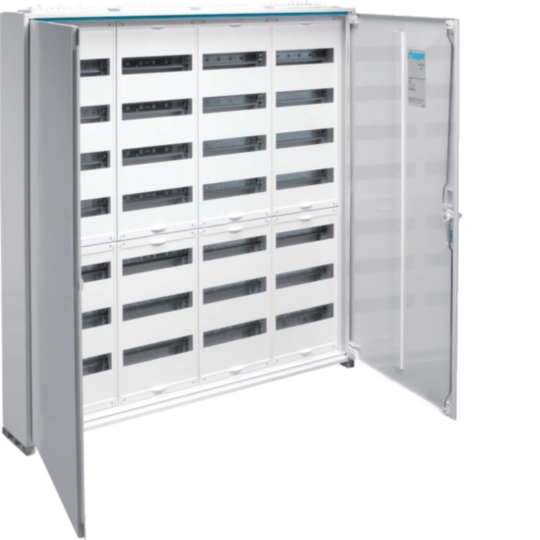 FWB74A - Feldvert. AP, univ., IP44, SKII, 336PLE, 4x7 Reihen, 1100X1050x161mm, o. Klemme