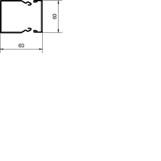 FWKP600600VERZ - Brandschutzkanal FWK-Plus 60x60 mm verzinkt