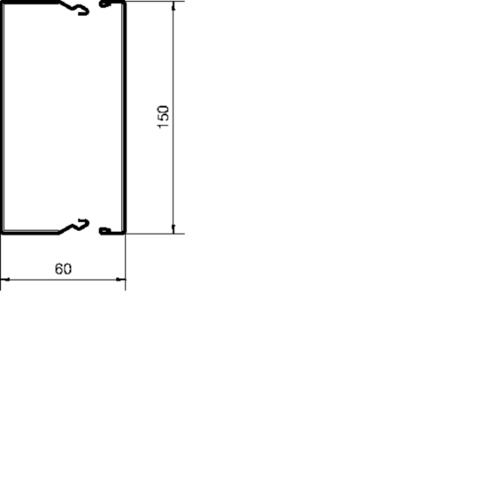 FWKP601500VERZ - Brandschutzkanal FWK-Plus 60x150 mm verzinkt