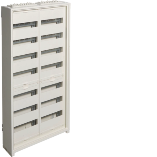 FWQ72P1 - Opbouwveldverdeler IP30, 1100x550x161 mm, 168 modulen, geïsoleerd