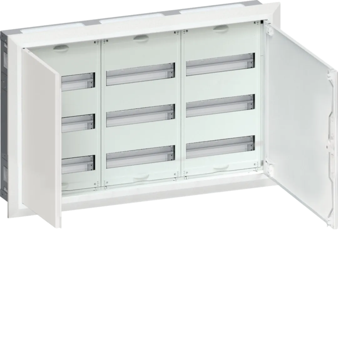 FWU33S1 - Coffret FW encastré 3 rangées 96 modules, IP30, classeII, niche 507x815x115mm